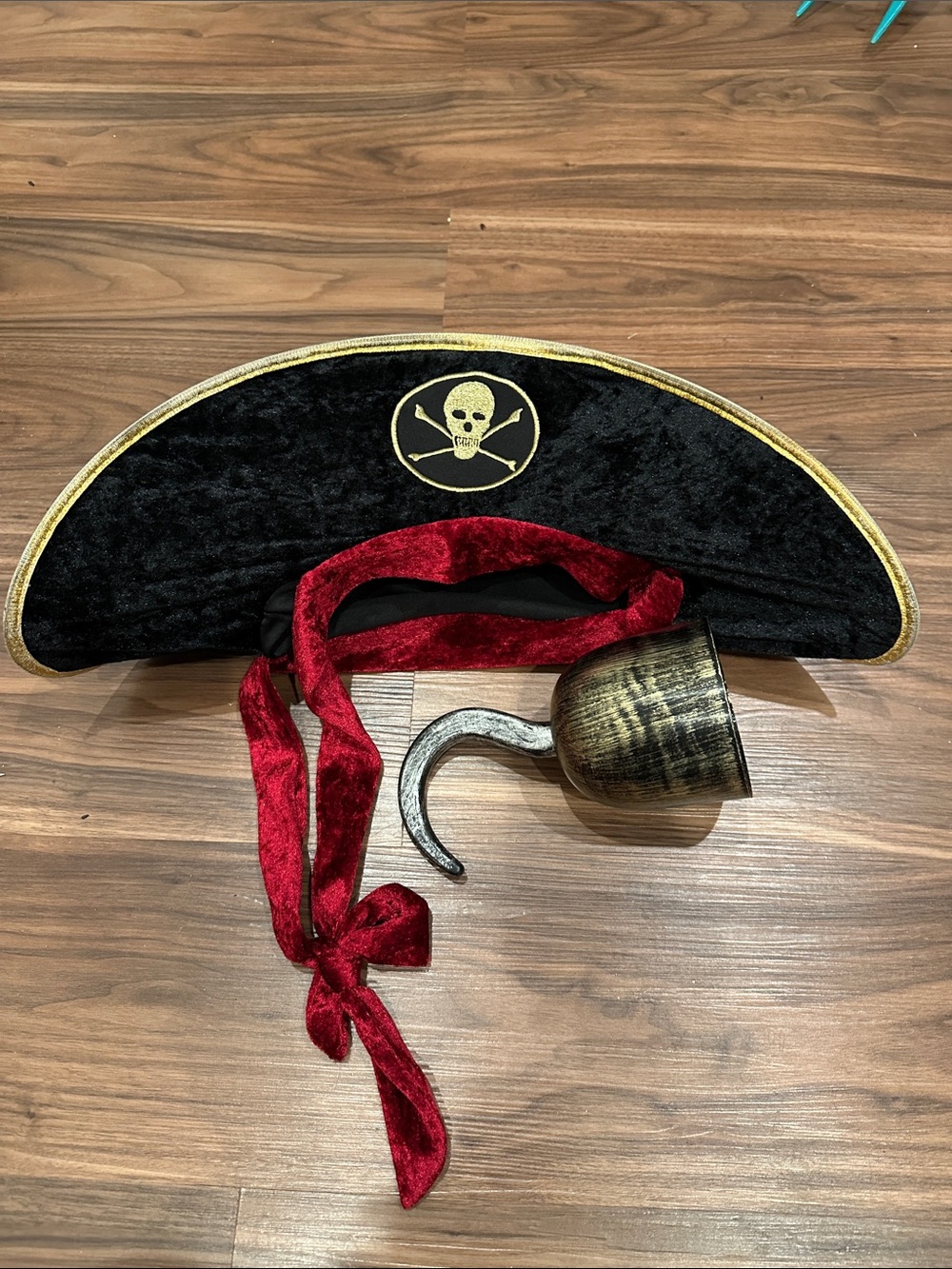 Pirate hat pirate captain hat Halloween costume Black Pirate Hat